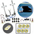 Kit de ventana eléctrica de vidrio plano de 2 puertas con 3 interruptores de aluminio Billet serie Daytona