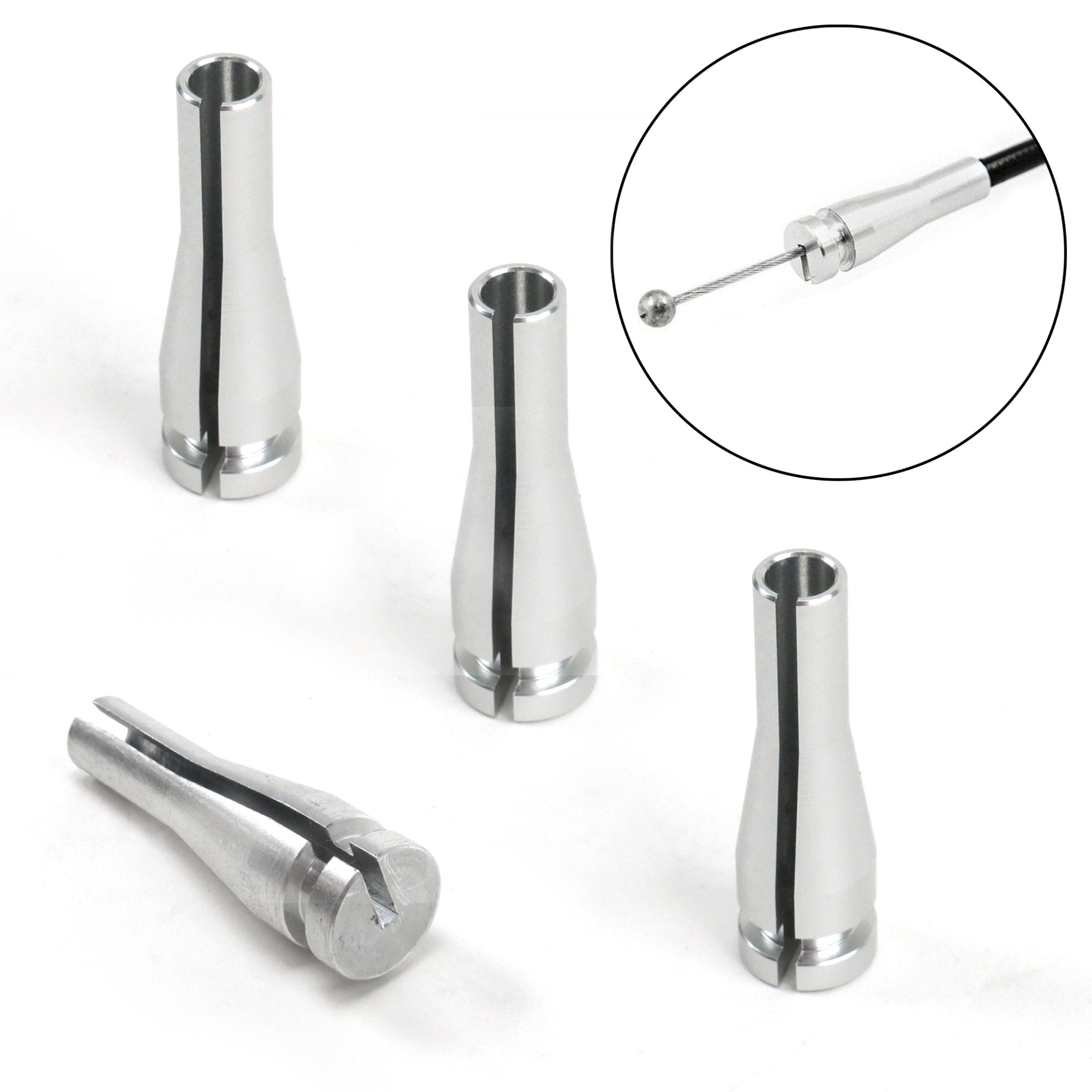 4 Truck Door Handle Latch Cable Ends Repair Kit Rear Ford Ranger Expedition F150