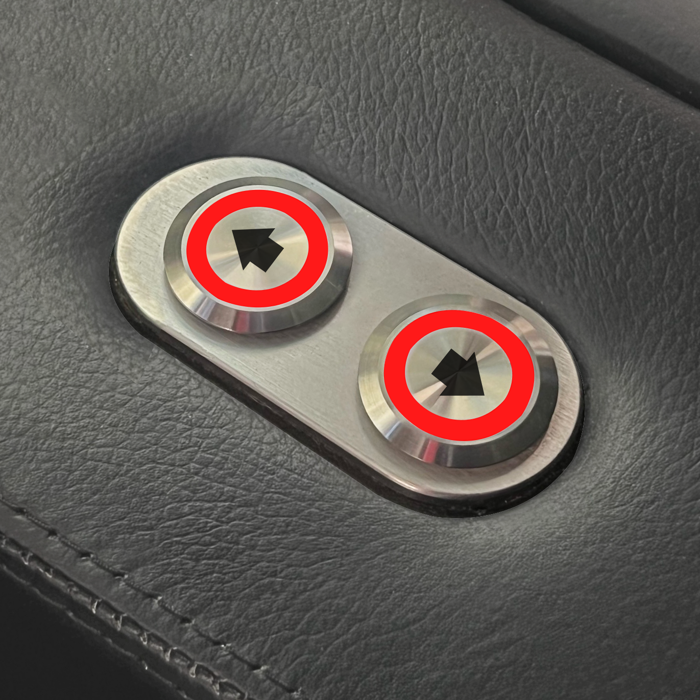 Daytona Billet Switch Install Red Illumination with Arrows Up / Down
