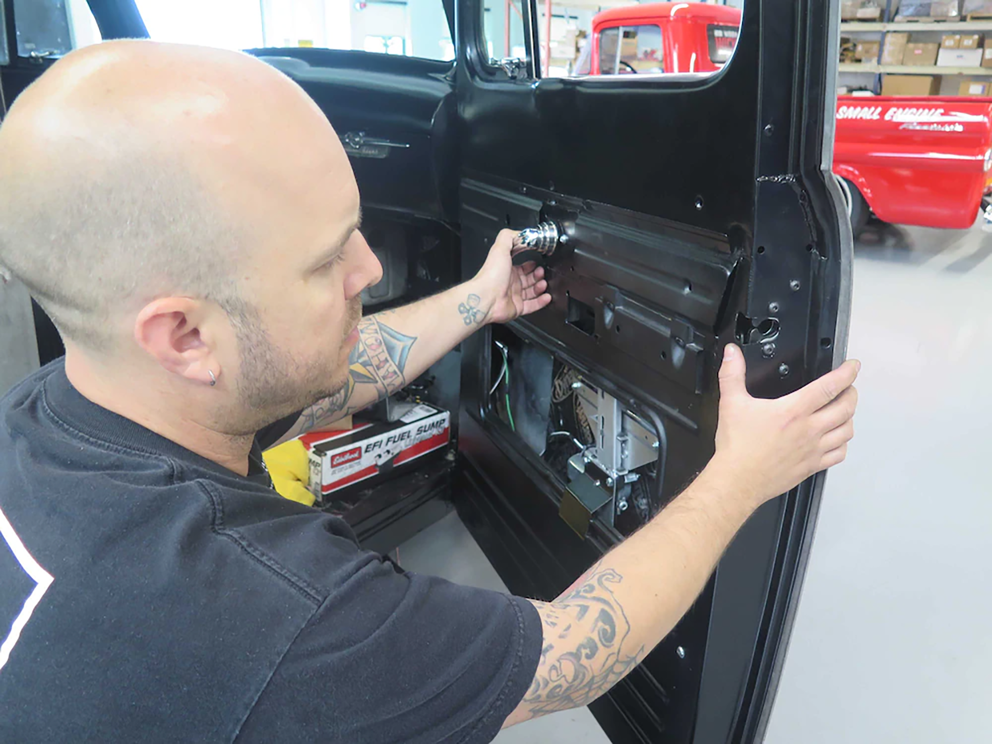 Bear Claw Latch Installation on Door