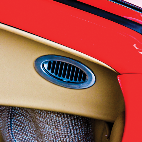 Billet Air Conditioning A/C and Heater Vent Installed on Dash