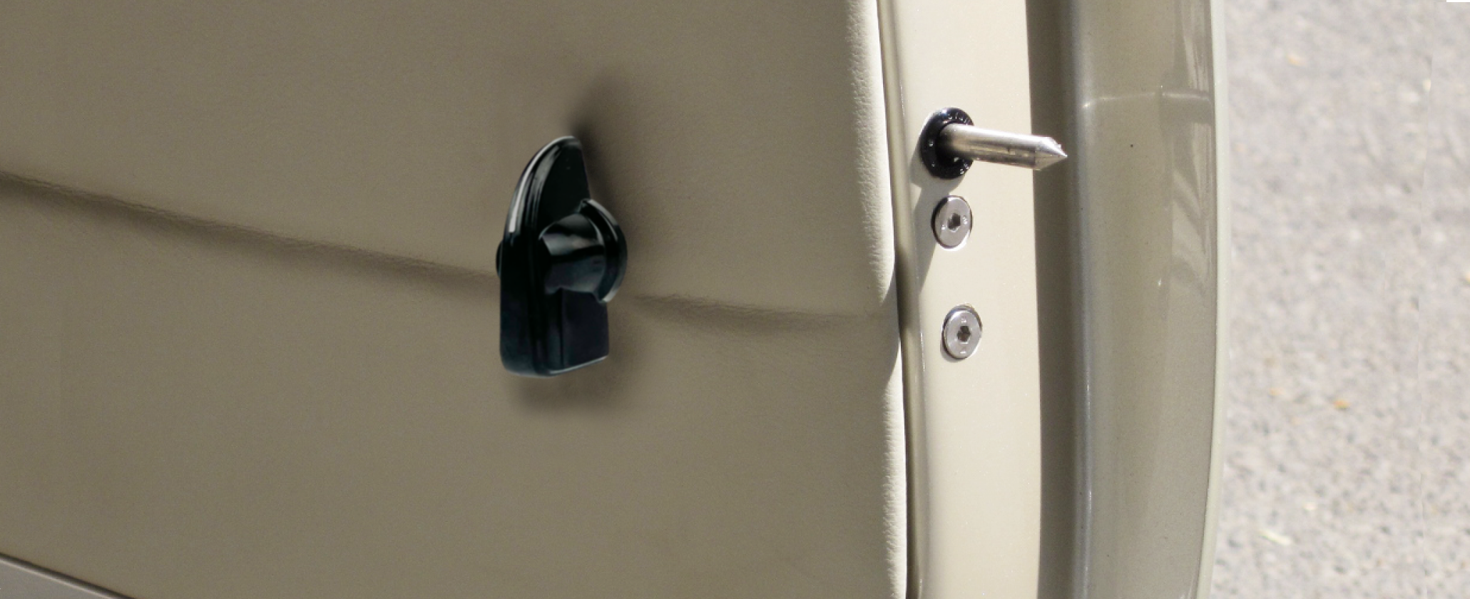 Deadloc Door Pin Installed