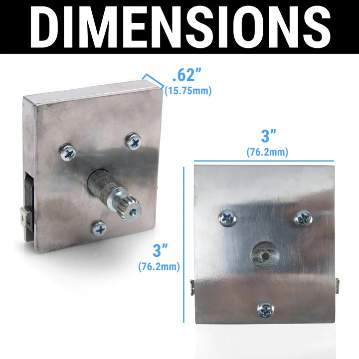 Power Window Crank Switch Dimensions