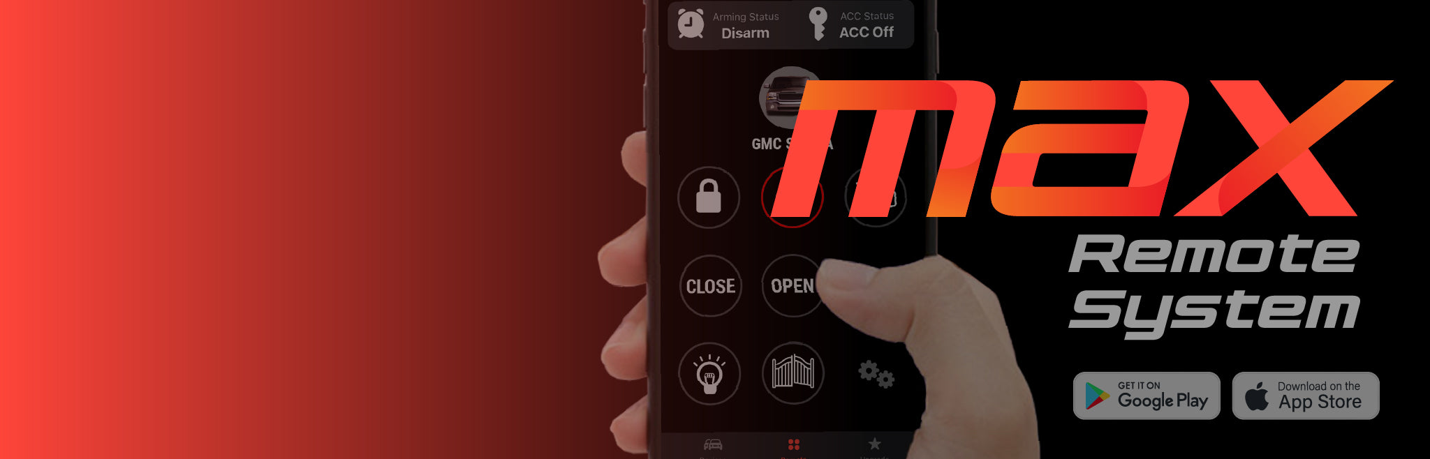 Max Remote System with Hand Holding Phone