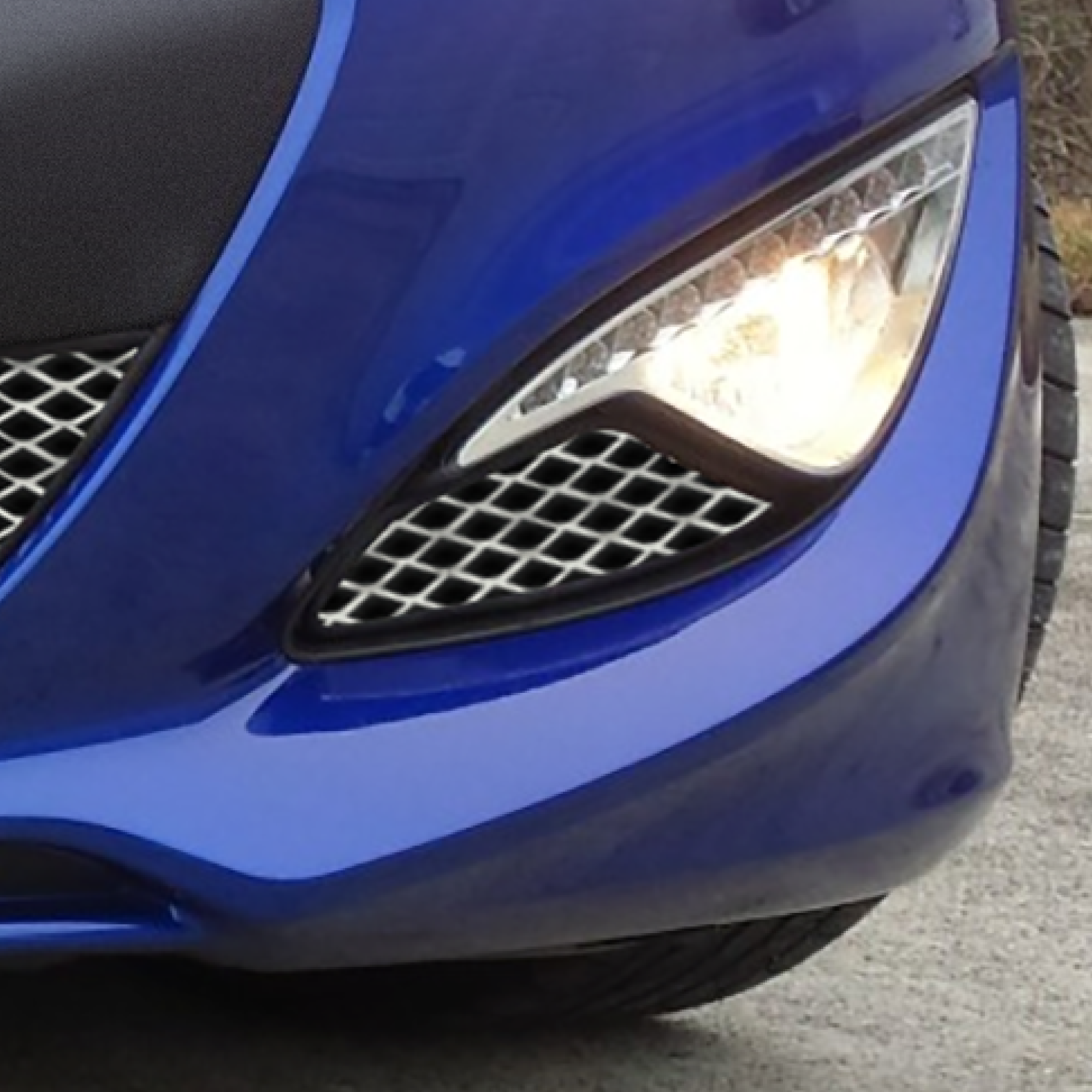 Metal Grill Mesh Installed on front