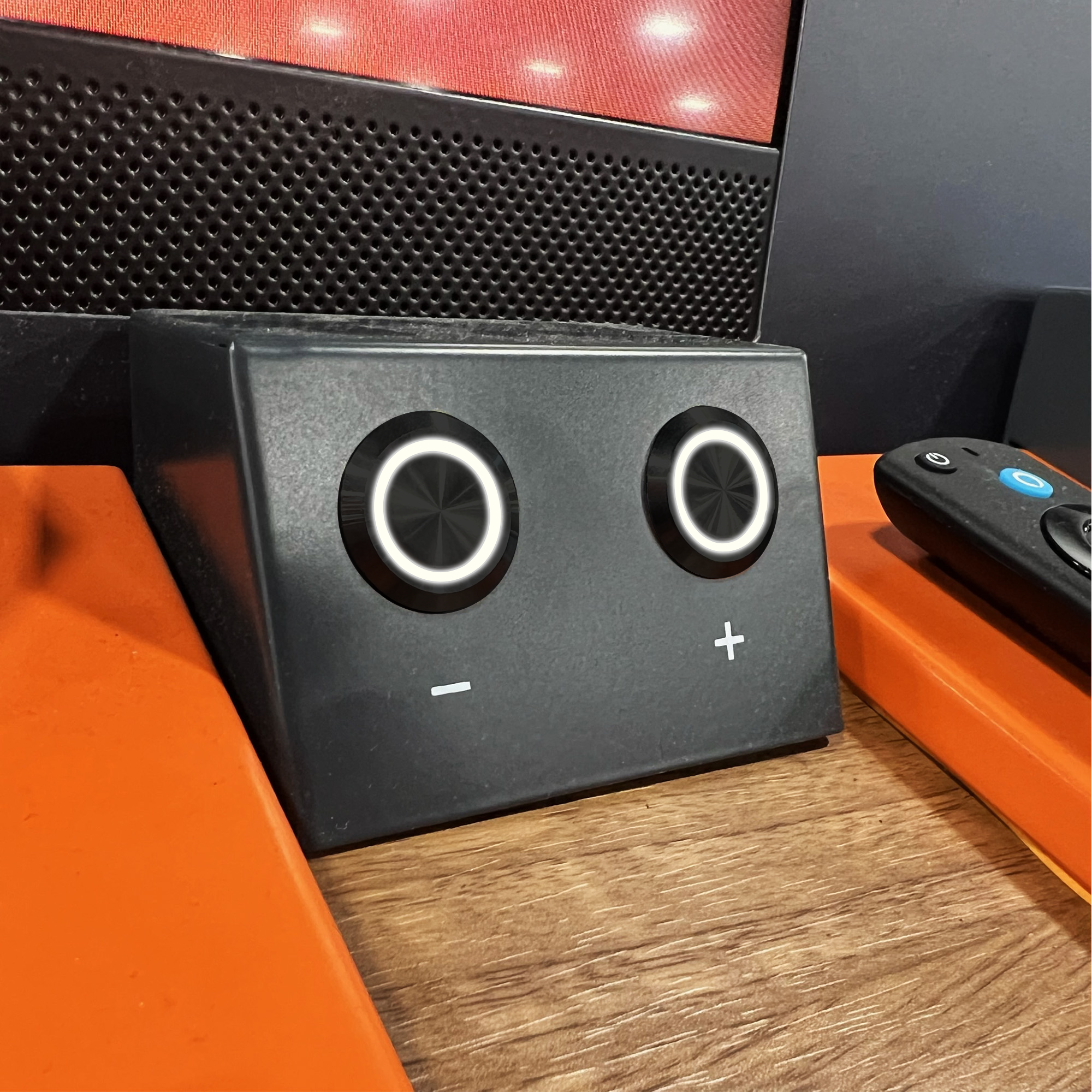 Speaker Billet Buttons for Volume Plus or Minus