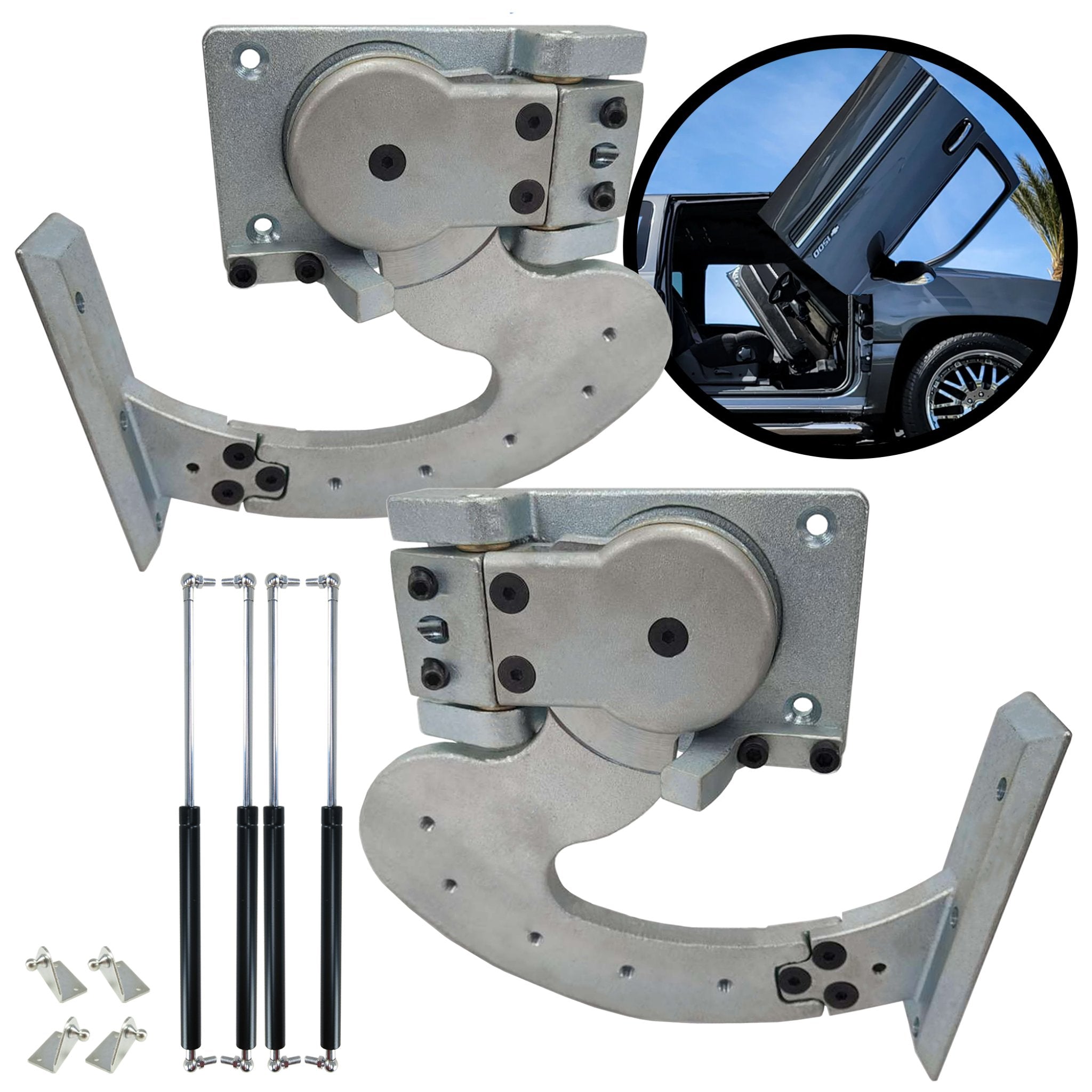 Universal Lambo Vertical Upright Door Hinge Conversion Kit Set 2 Door