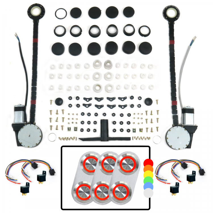 PW4600 Power Window Kits with Billet Switches