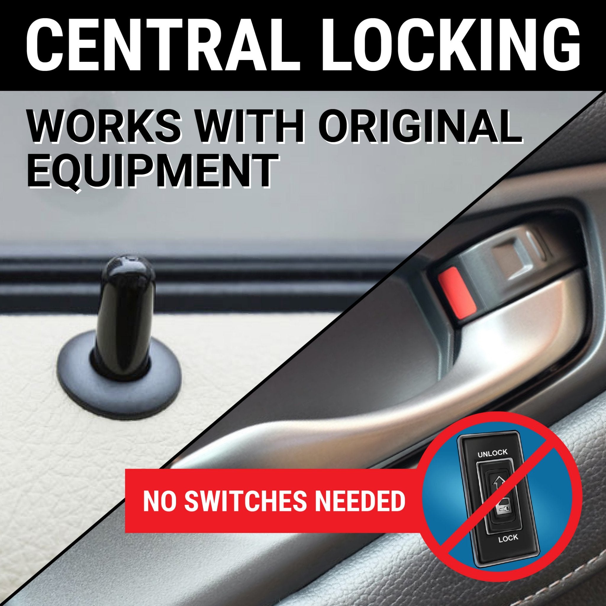 1983-1987 Renault Alliance Central Locking 2 Door Power Lock Kit With Remote Keyless Entry, Limited, L, DL,  MT, LS, GTA, GS, Alliance