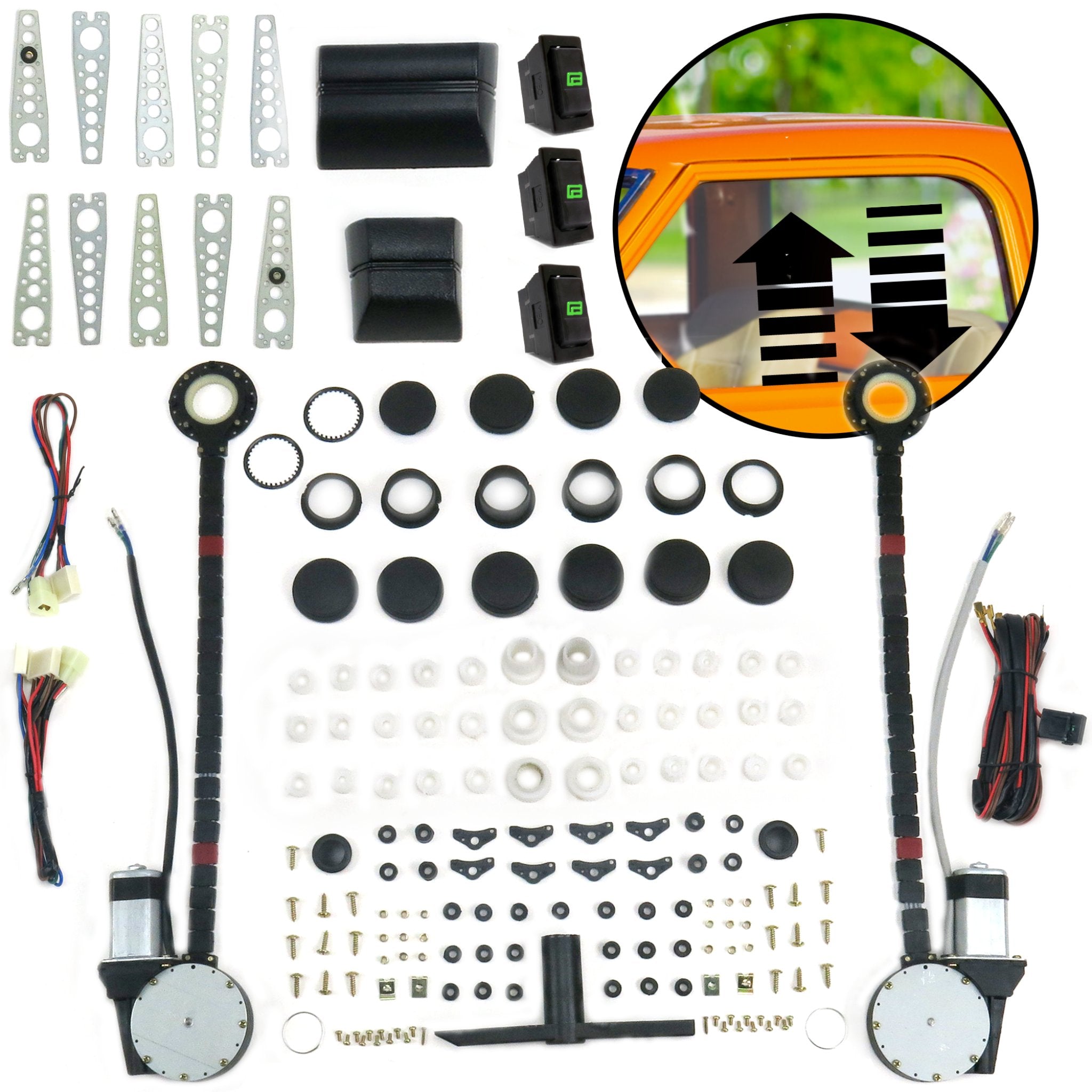 1984-2002 Hindustan Contessa 2 Door Power Window Kit