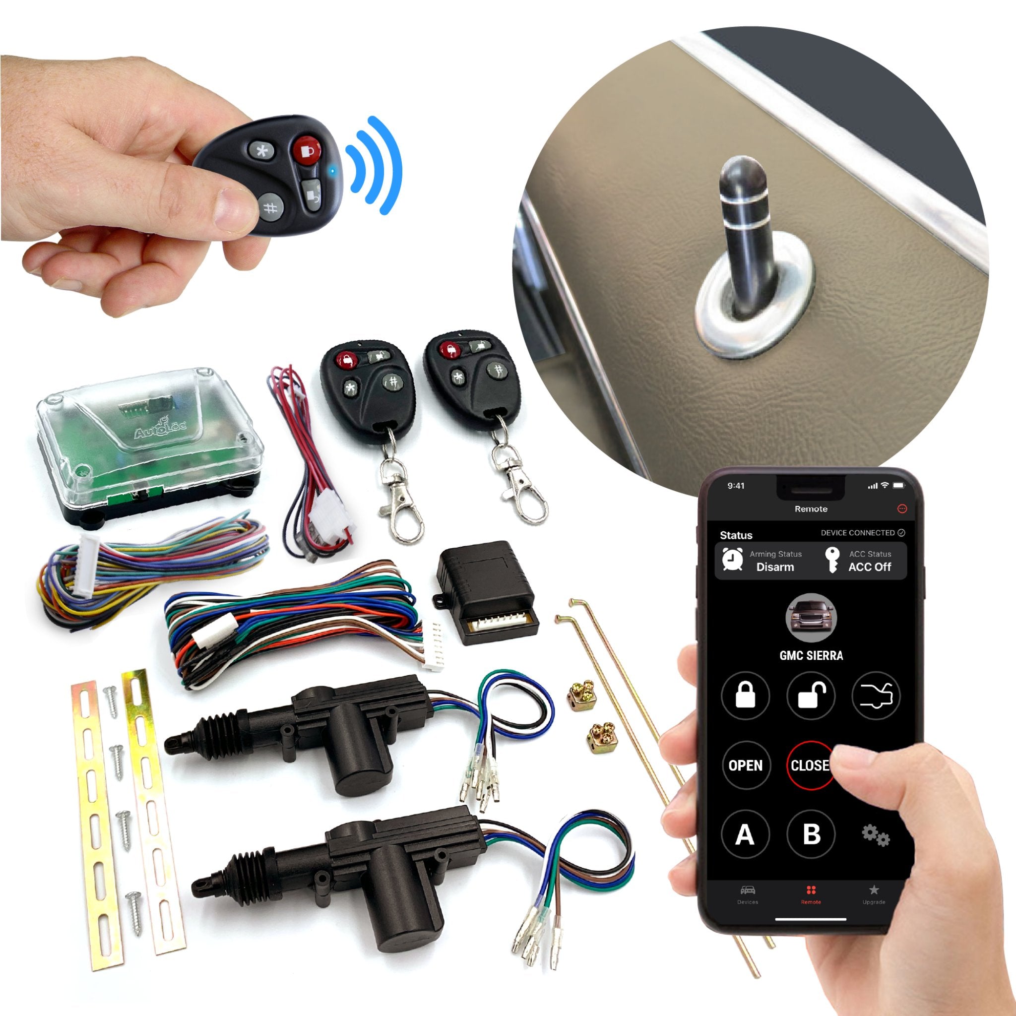 2022-Present Sehol X6 Central Locking 2 Door Power Lock Kit With Remote Keyless Entry