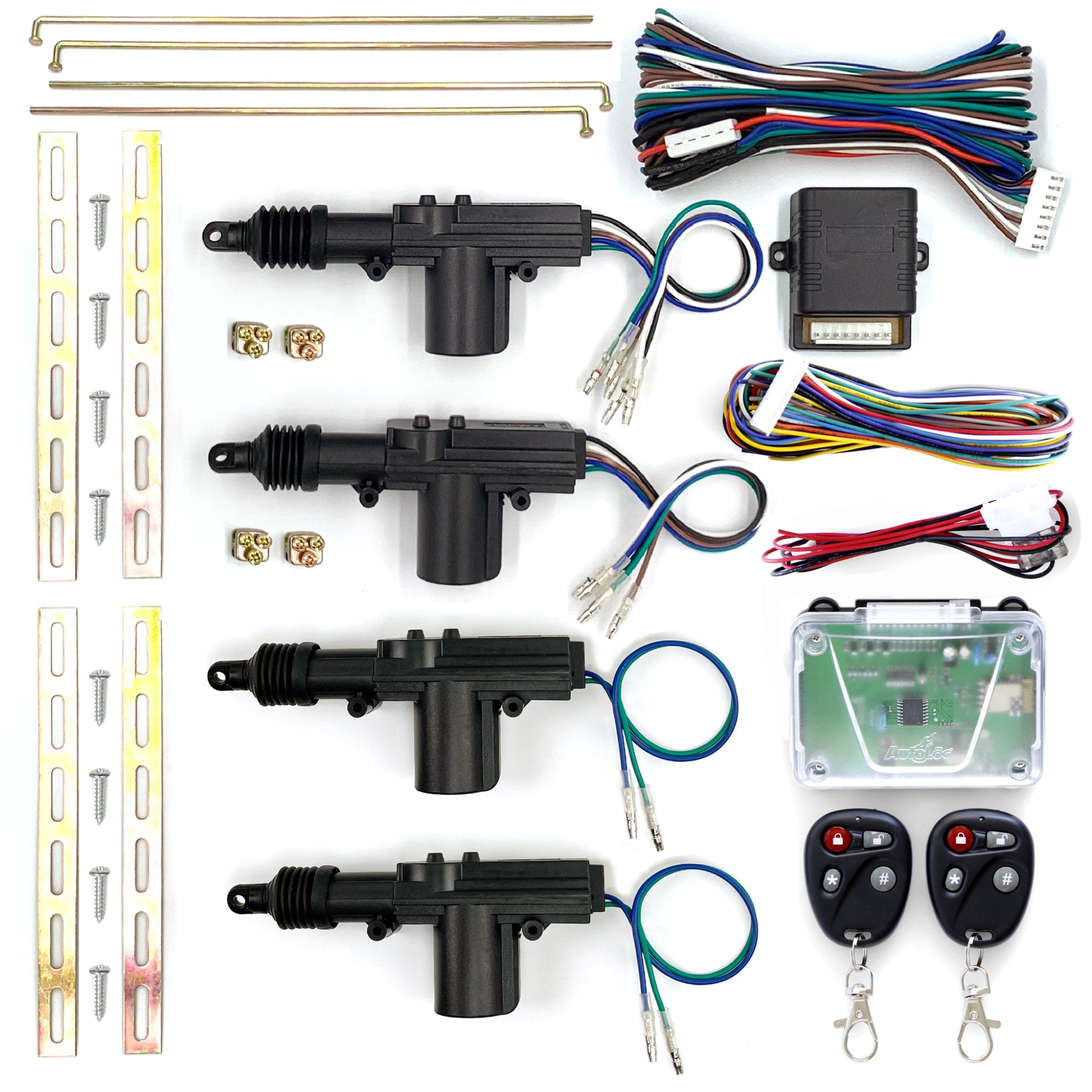 2000-2001 Plymouth Neon Central Locking 4 Door Power Lock Kit With Remote Keyless Entry, High Line, LX, Neon