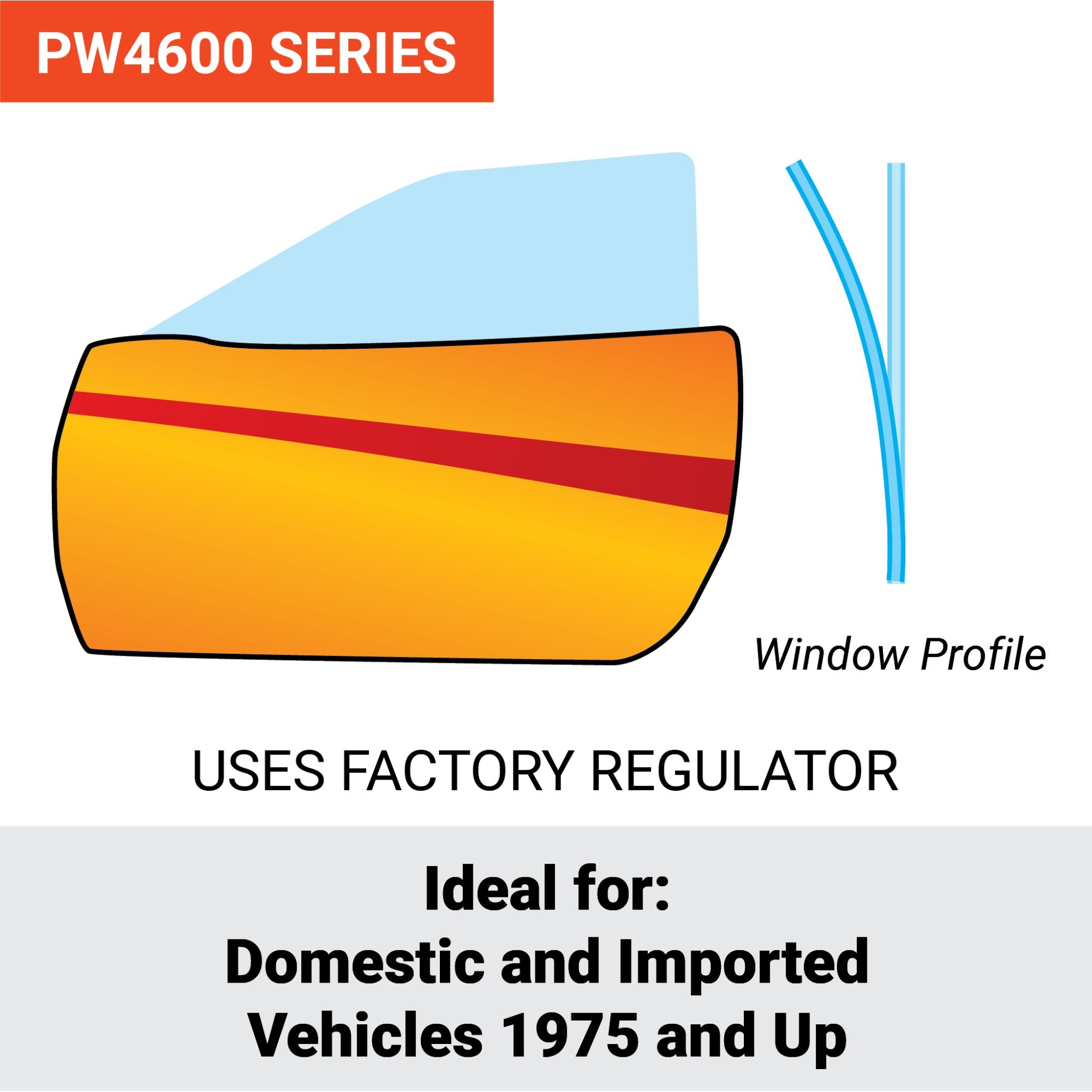 1994-1997 Ford Probe 2 Door Power Window Kit, SE,  GT, GTS, Probe