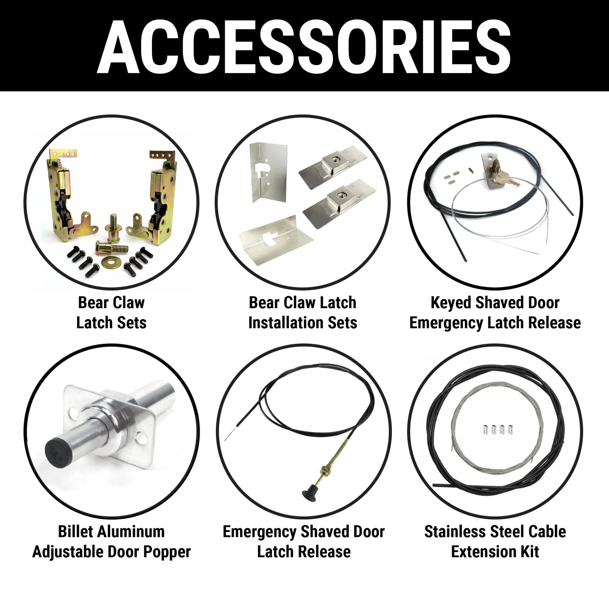 1971-1975 De Tomaso Pantera 35lb Remote Shaved Door Popper Pop Kit Keyless Entry Handle