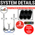 1931 Bentley 4 Litre 2 Door Flat Glass Power Window Kit w/ 3 Black Billet Aluminum Daytona Series Switches