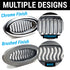 Brushed Billet Oval AC Air Conditioning Heater Dash Vent Universal Wavy Louver