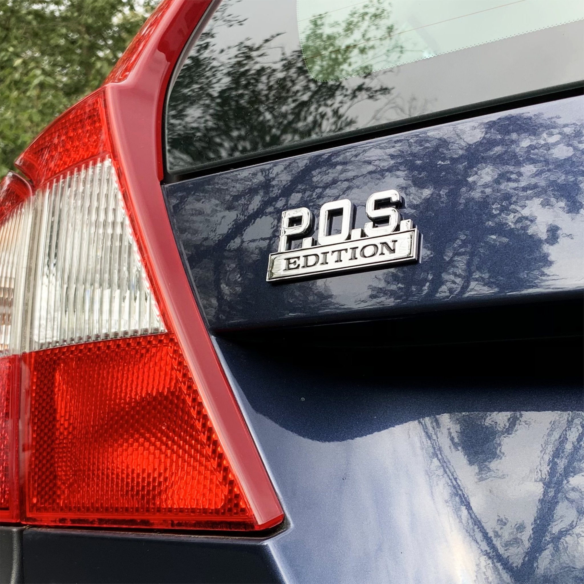 Tronco de la puerta trasera del camión del coche de la insignia del emblema de la defensa de la edición de la posición del metal cromado