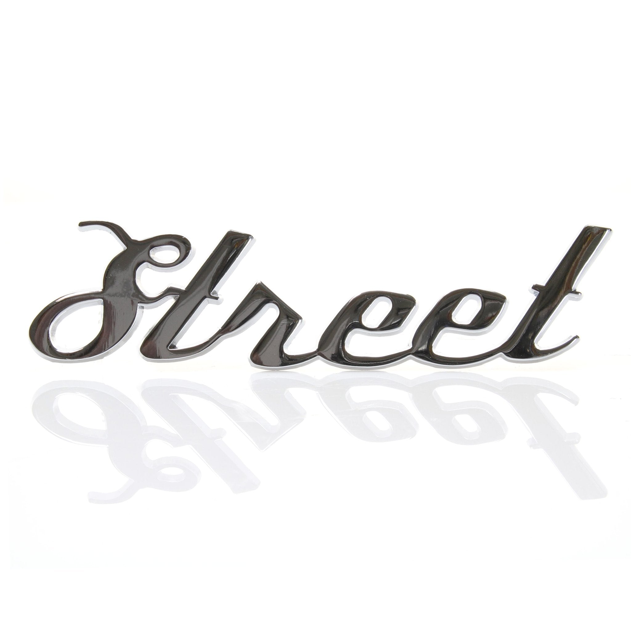 Emblema de guardabarros con letras "Street" de metal cromado, insignia para coche, Hot Rat Rod Truck