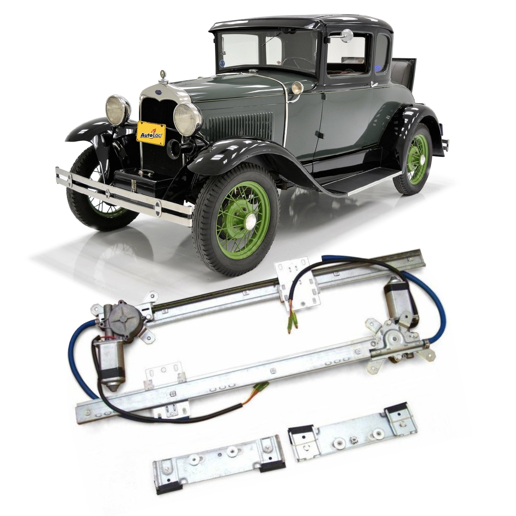 Power Window Conversion for 1930 Model A Coupe - Business Standard Deluxe Sport