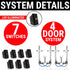 1963-1966 Auto-Union F102 4 Door Power Window Kit Flat Glass With Switches & Wiring Harness