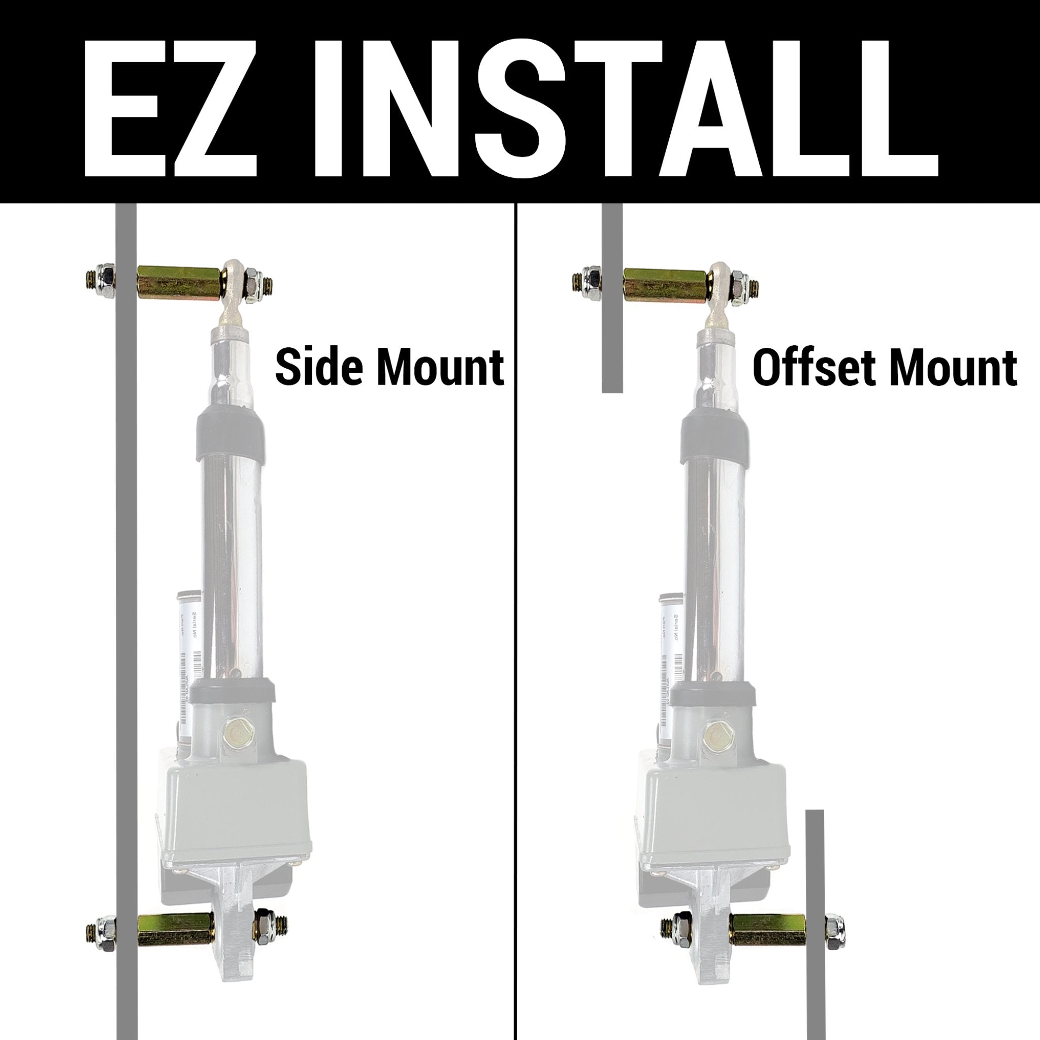 Linear Actuator Motor Mounting Post Spacer Set Power Tonneau Cover Trunks Hoods