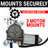 1955-1963 Mercedes 190SL Flat Glass 12V Power Window Conversion Kit with One Touch Billet Crank Switches, 190SL