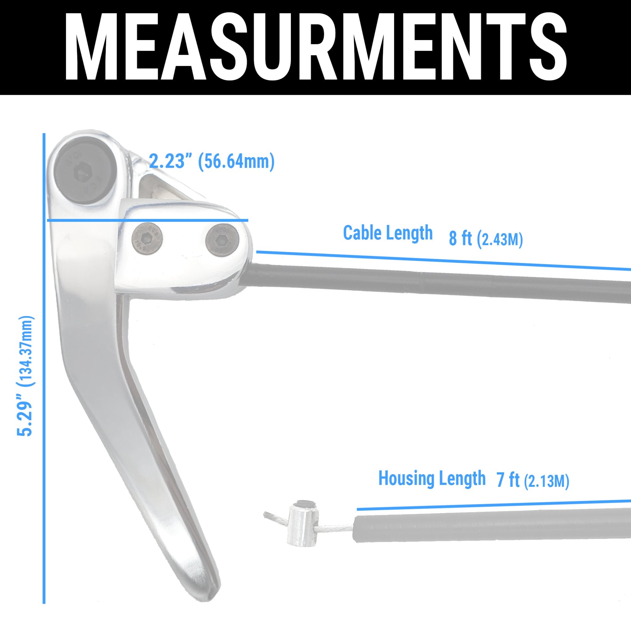 Hood Trunk Latch with Manual Billet Aluminum Pull Lever Release Kit Car Hot Rod