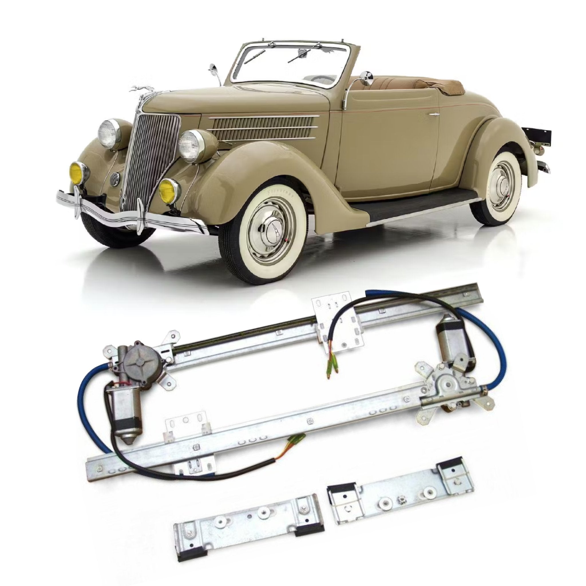 Kit de conversión de elevalunas eléctrico de 12 V para Ford Modelo 48 Roadster Standard Deluxe 1935