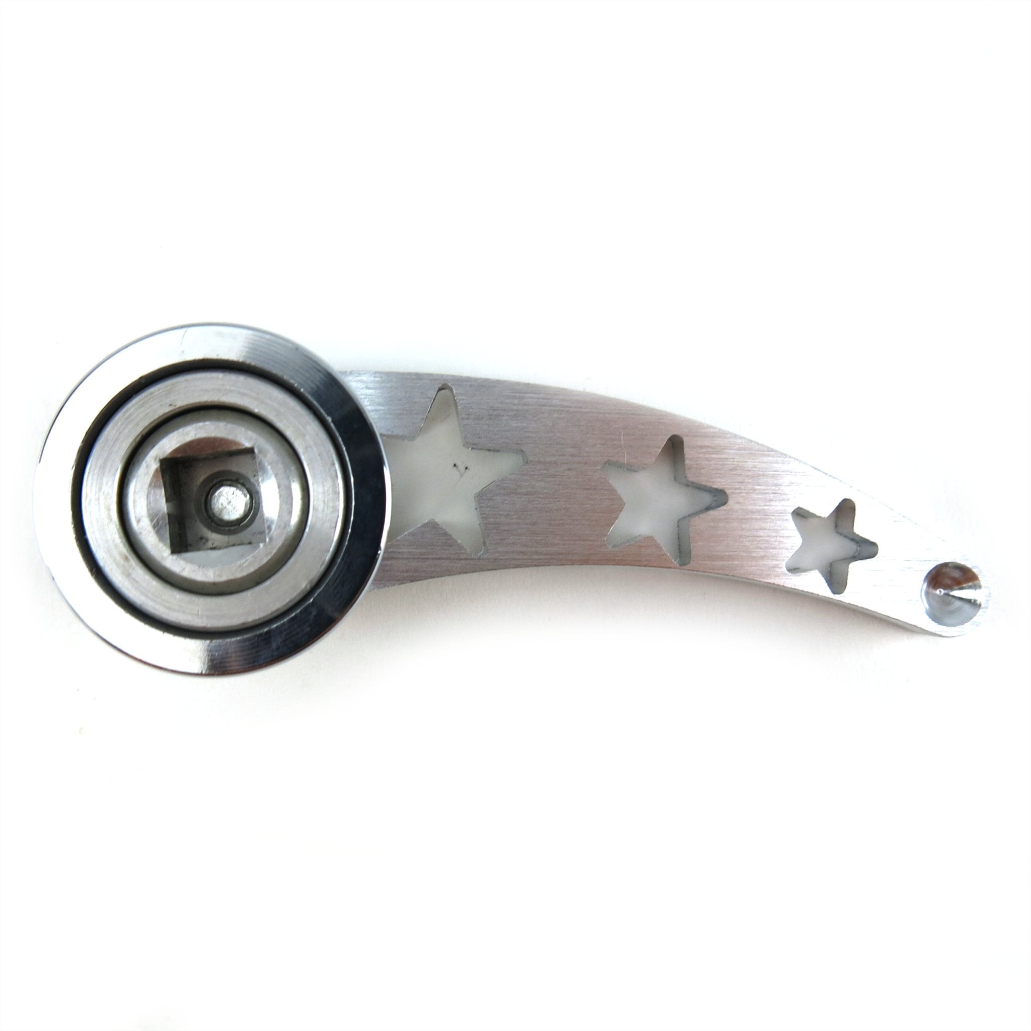 Billet Aluminum Interior Car Door or Window Crank Handle Lever Set Star Design