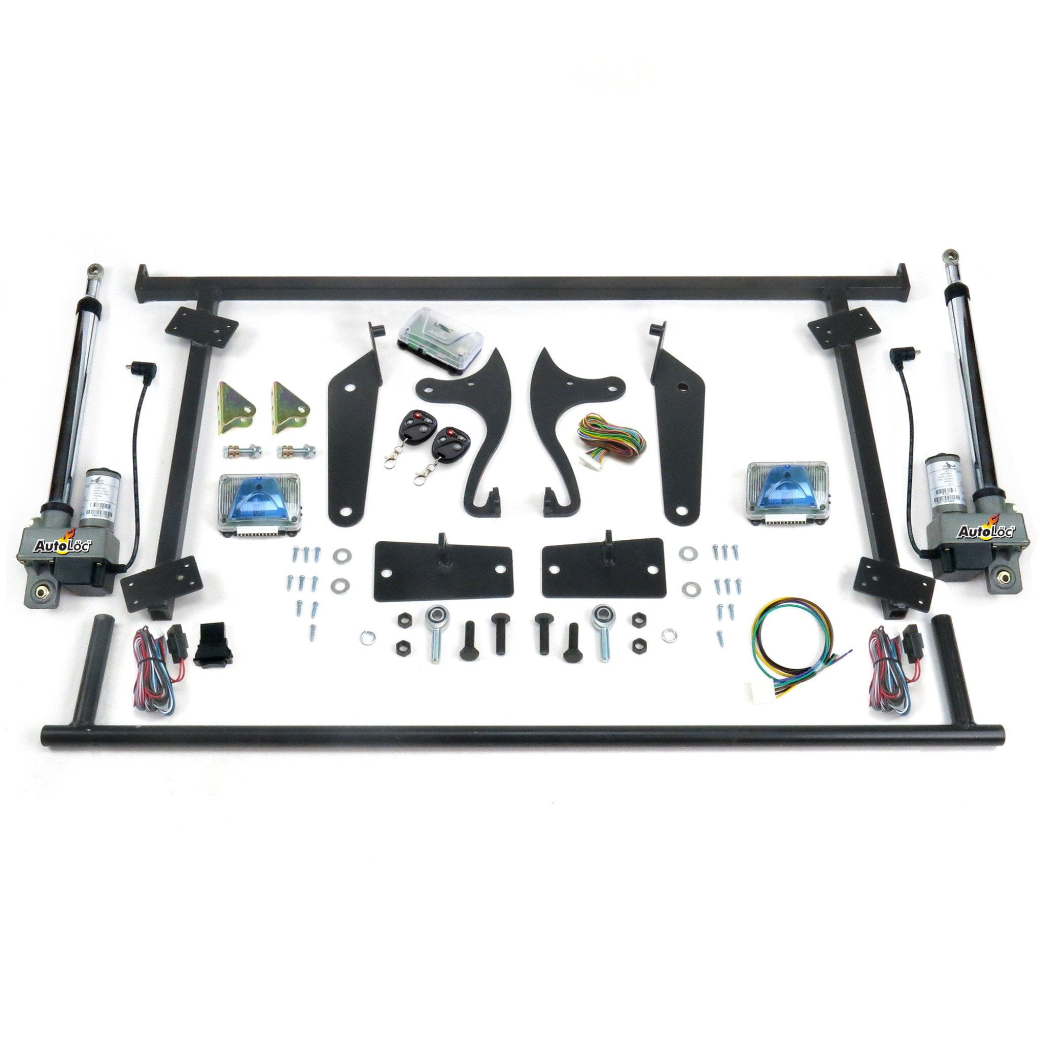 Universal Automated Power Tilt Hood Reverse Hinge Kit w/ Switch & Remote Control