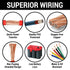 12V Linear Actuator Motor Rocker Switch Installation Kit w/ Wiring Harness Plug