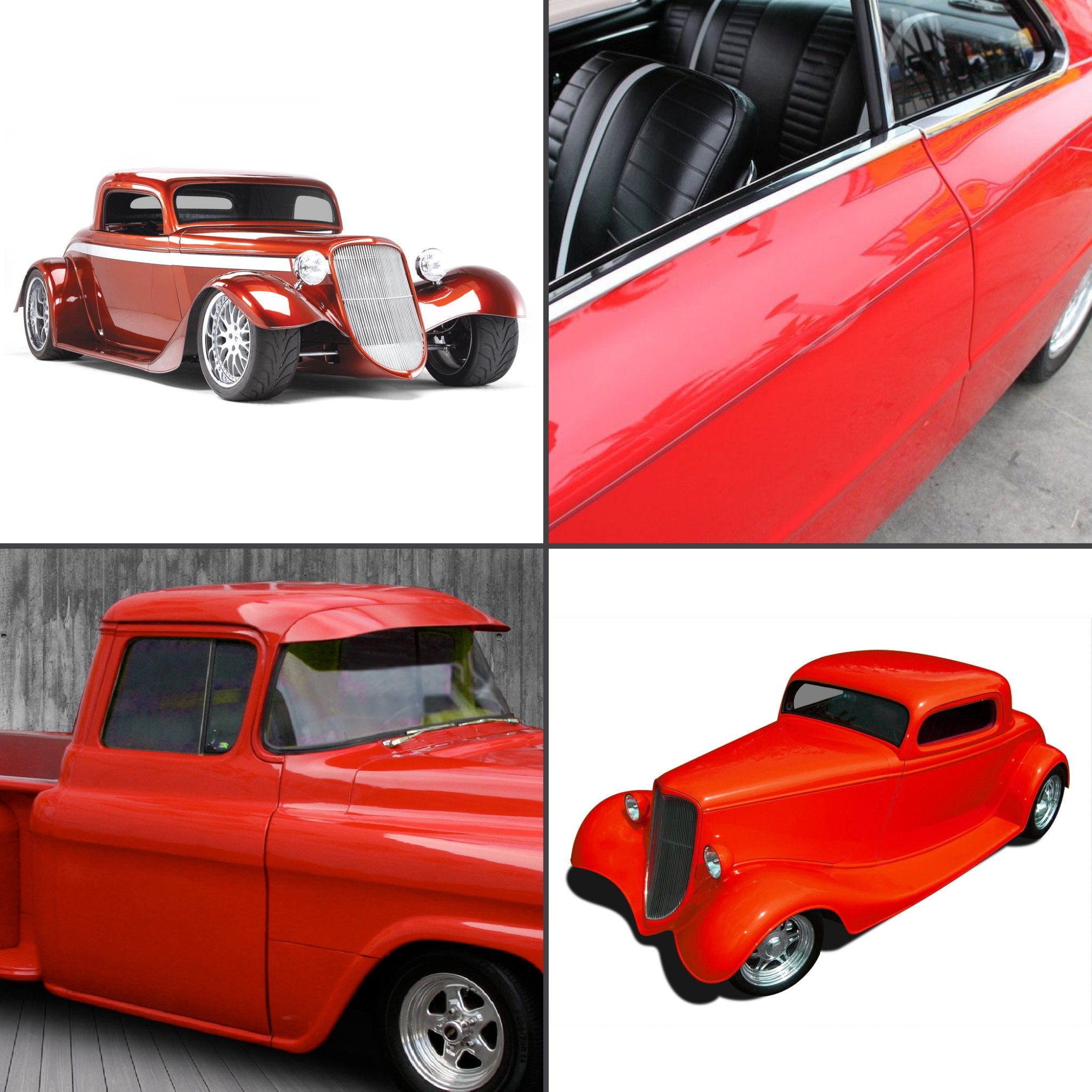 1949-1951 Ford Deluxe / Custom 50lb Remote Shaved Door Popper Pop Kit Keyless Entry Handle, Deluxe