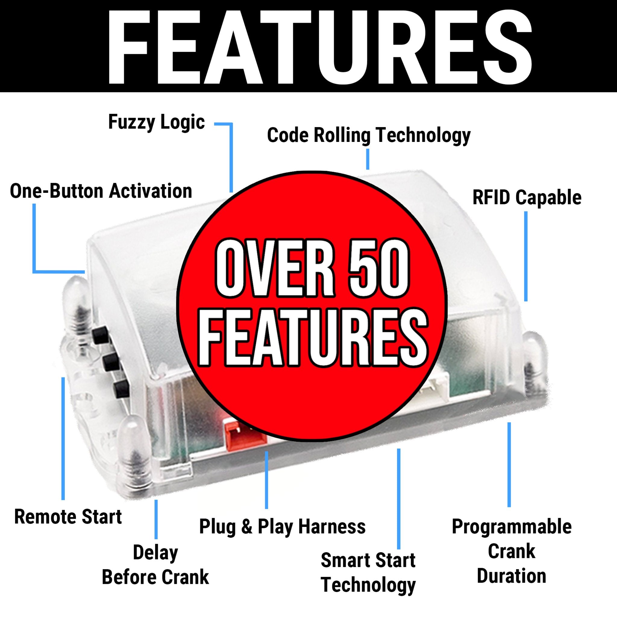 Módulos de arranque de motor GM con RFID, controles remotos, inserto de columna y botón