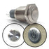 Brushed Billet Metal Push Buttons