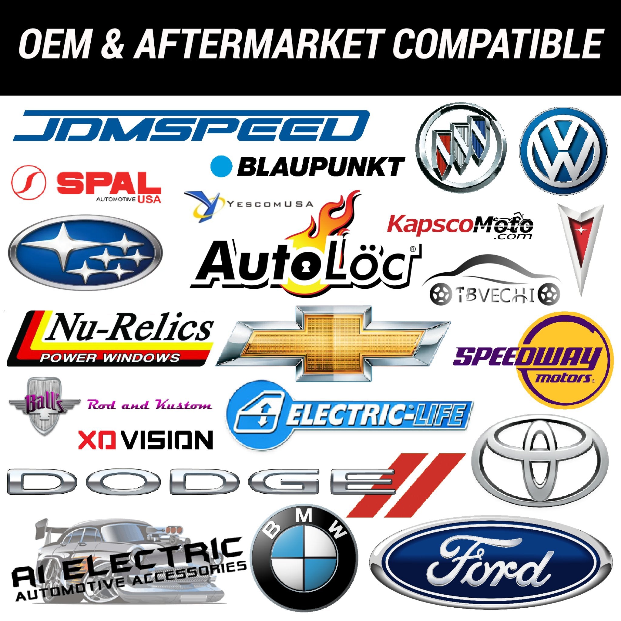 2010-2011 Tesla Roadster 2 Power Window Control from 1 Electric Crank Handle Switch Kit , 2.5, Sport