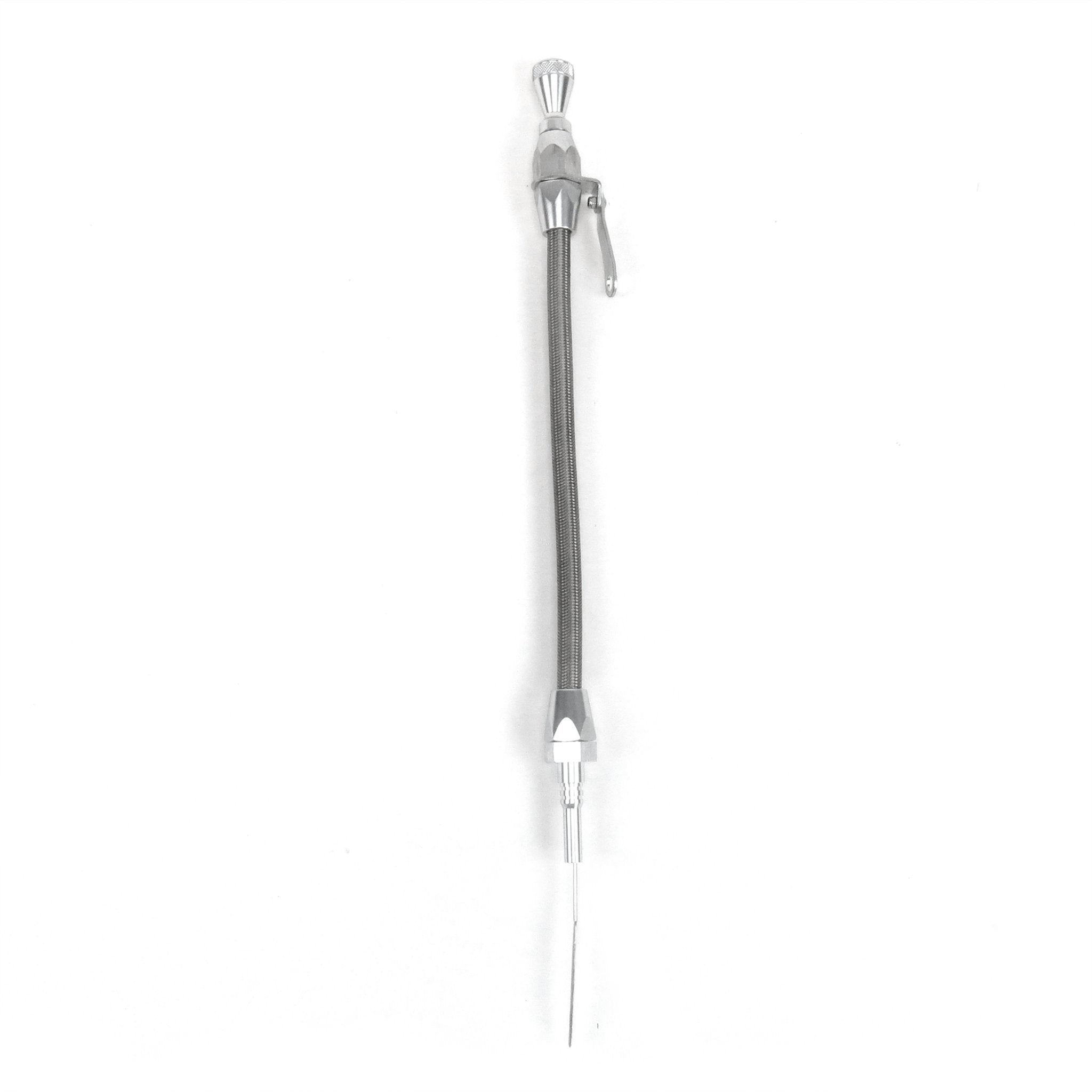 Billet Engine Oil Dipstick Ramjet / Small Block Chevy / GM Vortec Braided Steel