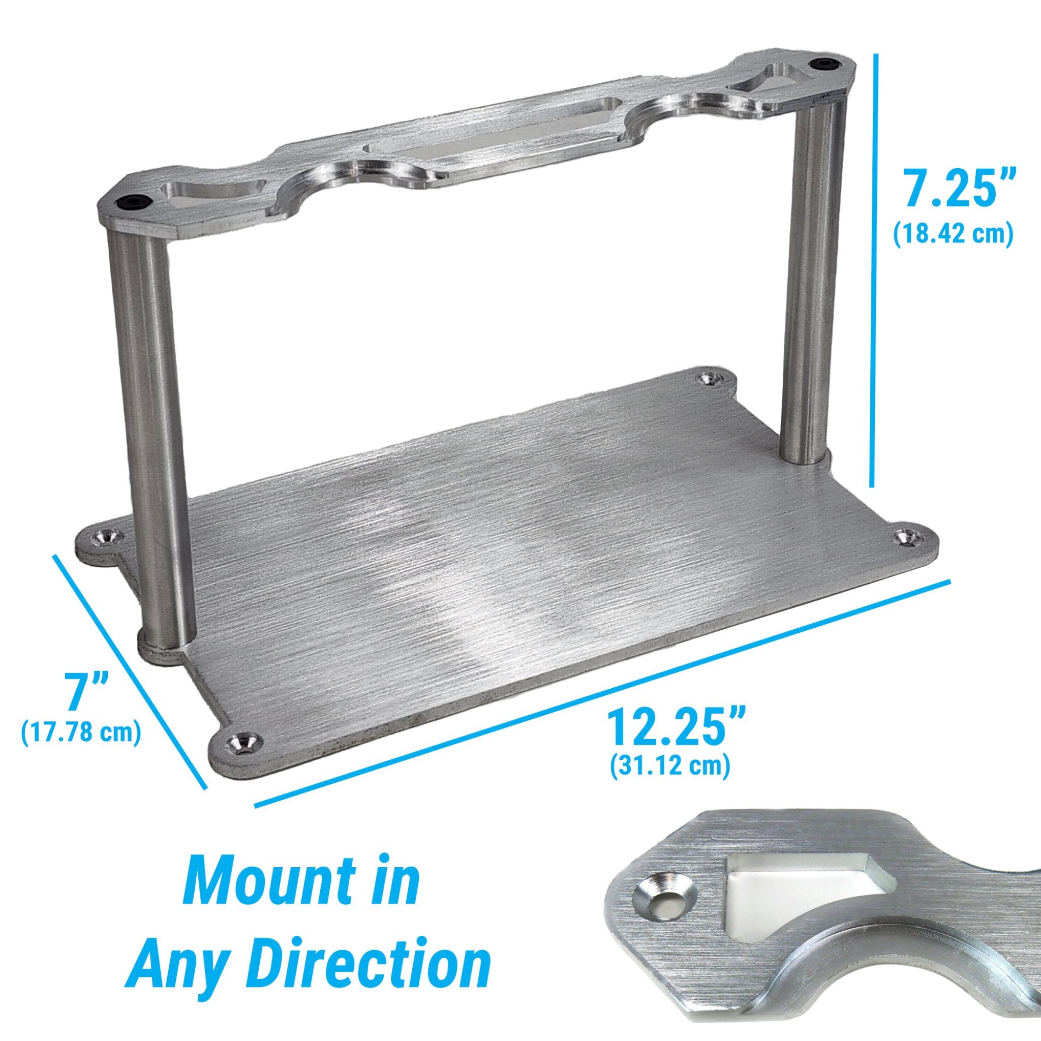 Bandeja de montaje de batería de coche de aluminio Optima Billet 34/78 soporte de retención reubicación