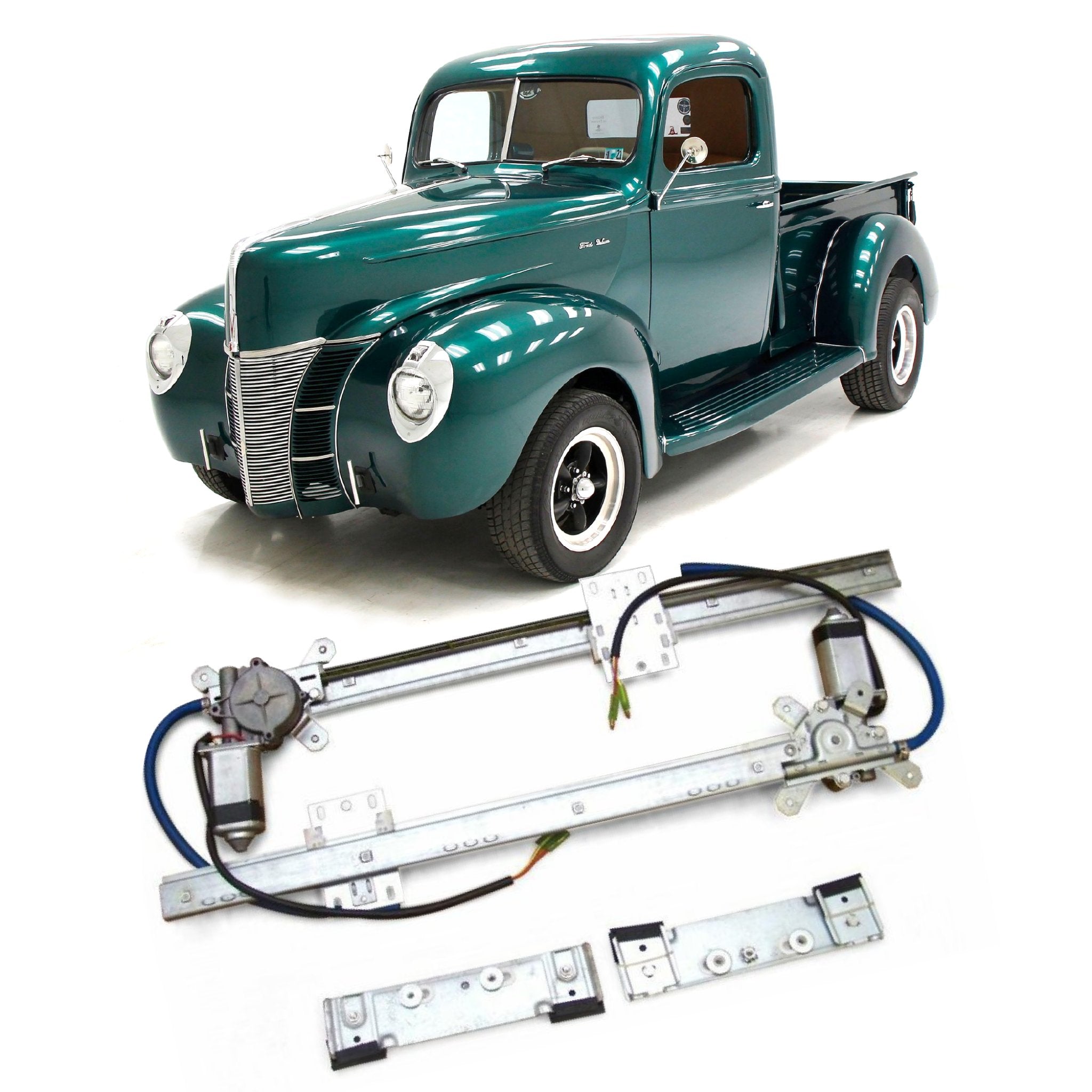 Autoloc Kit de conversión de elevalunas eléctrico de 12 V para panel de camioneta Ford 1946