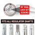 Universal 12V Car Power Window Billet Crank Switch & Star Lever Handles Kit