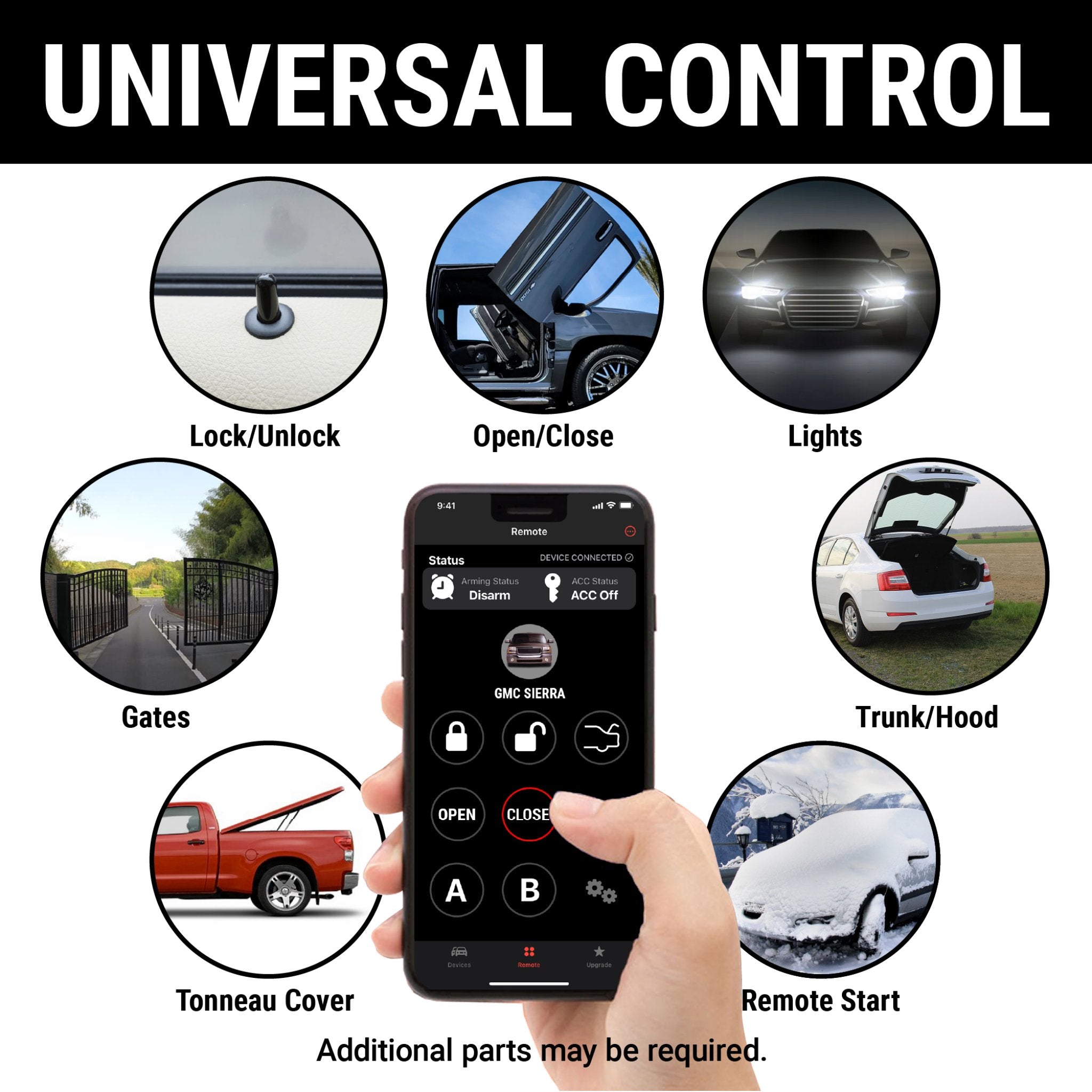1965-1972 Audi 72, 60, 75, 80, Super 90 Billet Push Button Switch Engine Start Stop & Remote Start Keyless Entry Kit