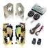 Shaved Door Kit w/ Large Power Bear Claw Locking Latch Bolt-on Install Car Truck