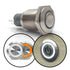 Brushed Billet Metal Push Buttons