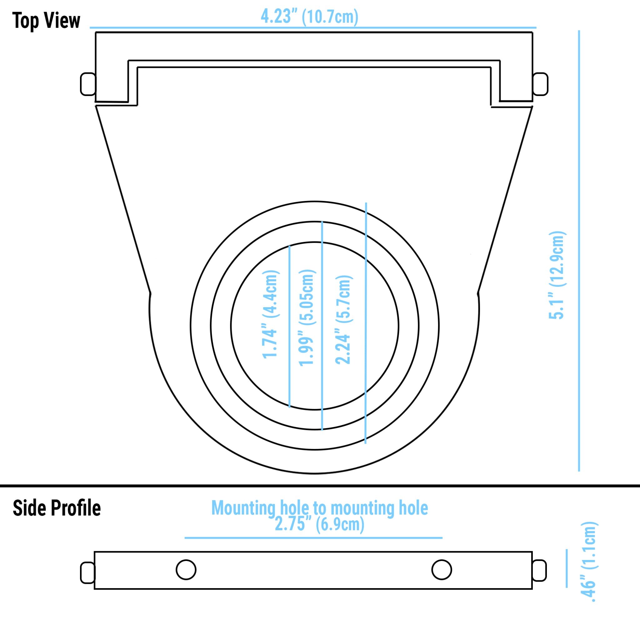 3.5" Universal Swivel Billet Column Drop Adjustable for 1 3/4, 2", 2 1/4" Column