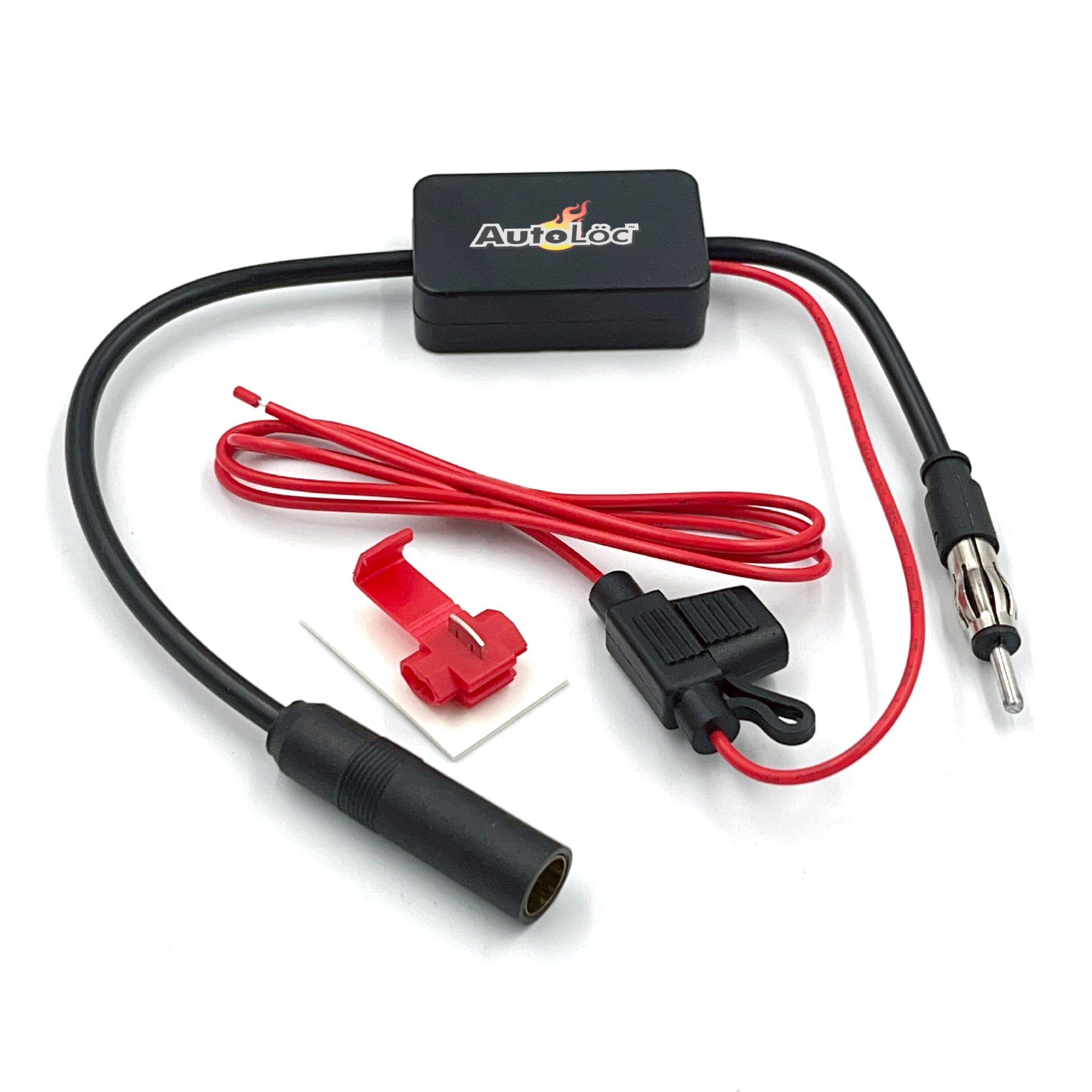 Universal Car Stereo Electronic Radio AM/FM Antenna Signal Booster and Cleaner