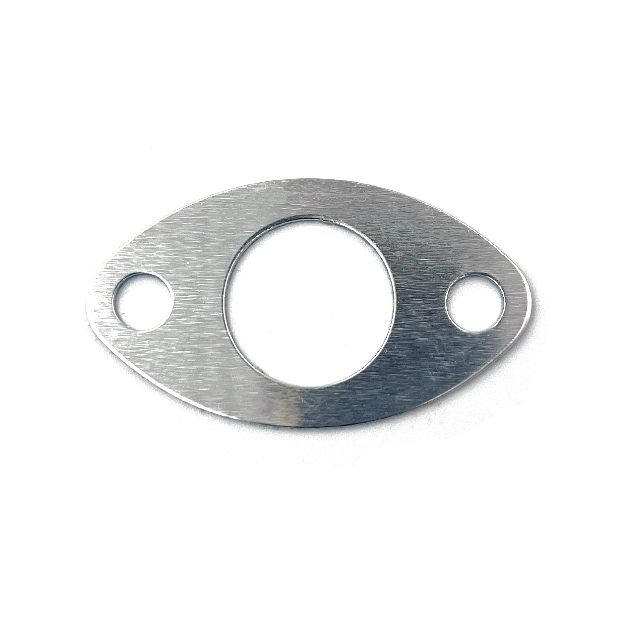 Autoloc Polished Billet Oval Door Popper Plate Adds Reinforcement and Style