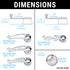 Universal 12V Car Power Window Billet Crank Switch & Star Lever Handles Kit