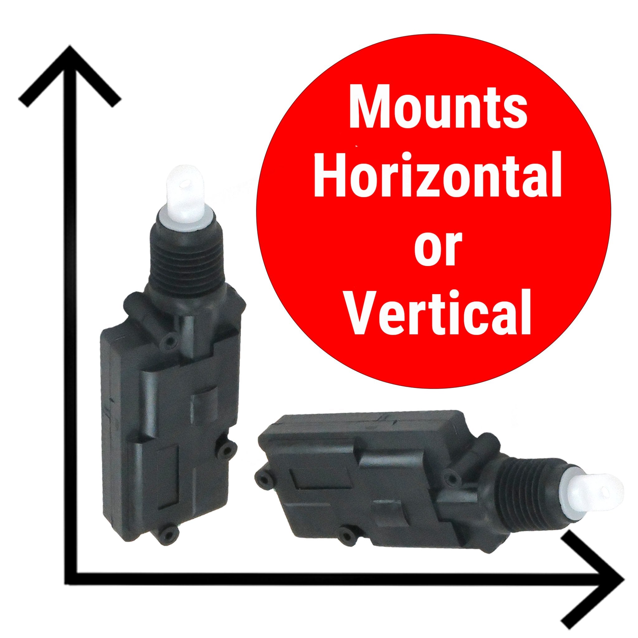 Motor resistente de 12 voltios del actuador compacto de la cerradura de puerta de coche de 2 alambres 13 libras de poder 12V