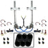 2 Door Flat Glass Power Window Kit w/ 3 Black Billet Aluminum Daytona Series Switches