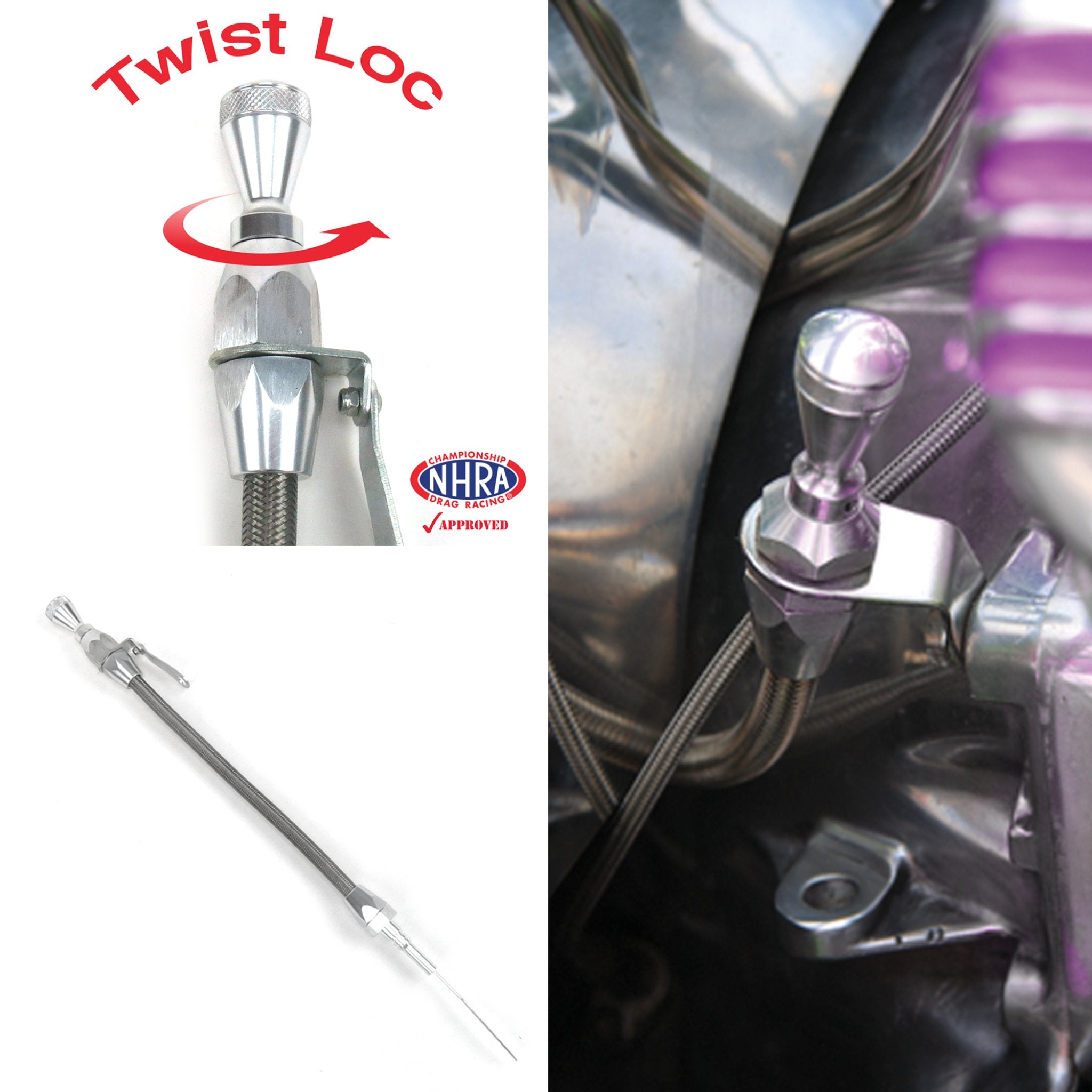 Billet Engine Oil Dipstick Chevy LS Stainless Steel -LS1 LS2 LS3 LS6 LSX SBC BBC