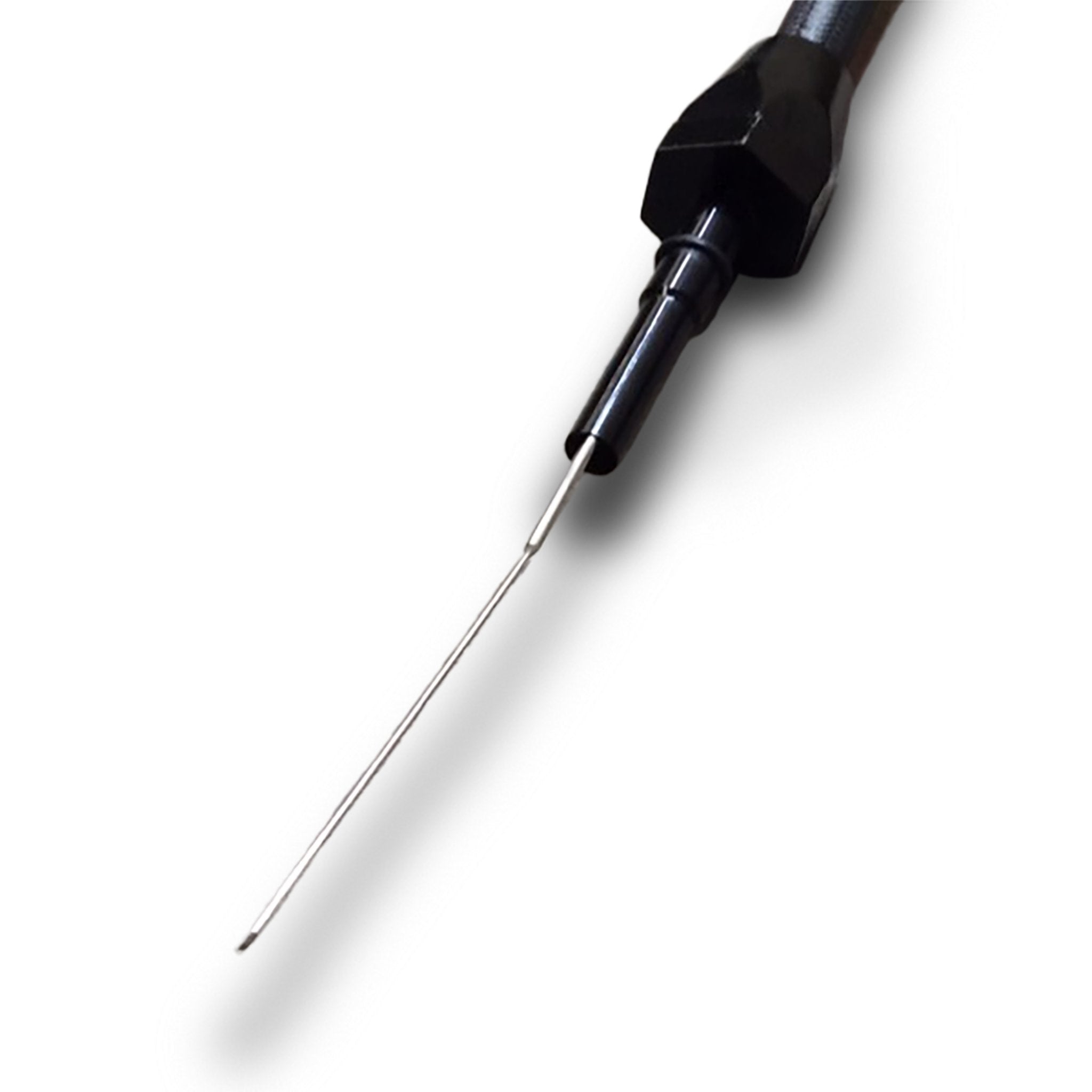 Black Engine Oil Dipstick Chevy SBC 1980 and Later Stainless Steel - Twist Lock